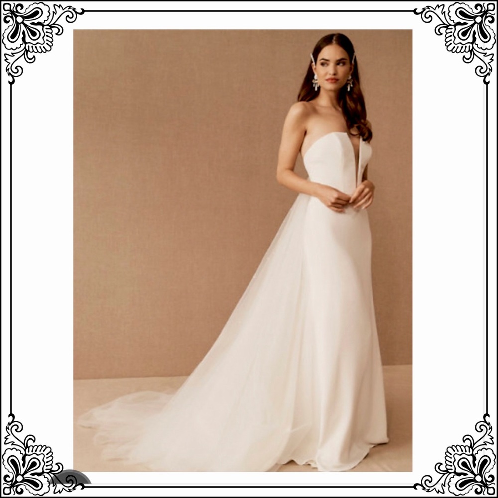 BHLDN Willow by Watters Wedding gown size 8 white new with tags.